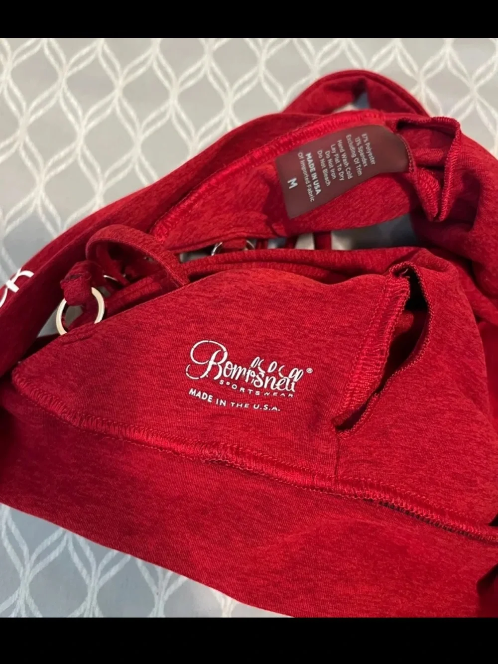 Bombshell Sportswear Red Angel Bra